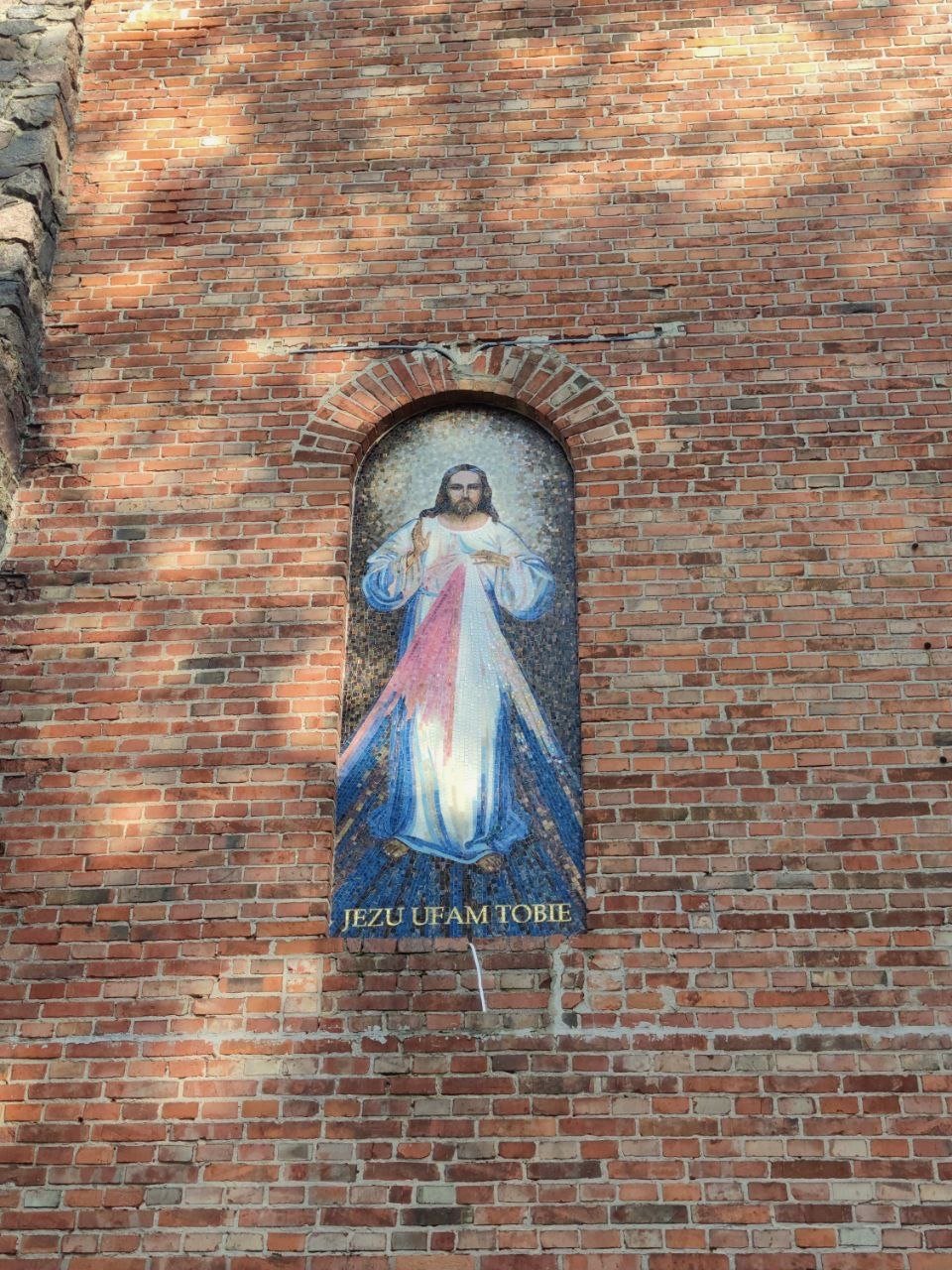 Mozaika sakralna – Jezu Ufam Tobie