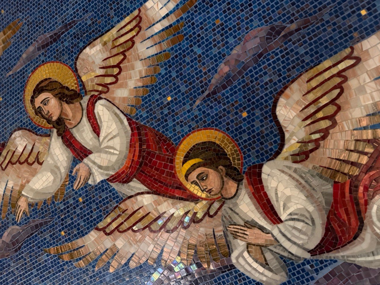 Mozaika sakralna – aniołowie