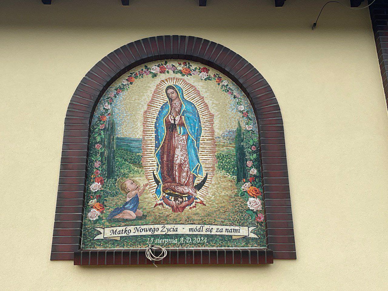 Mozaika sakralna – Matka Boska z Guadalupe